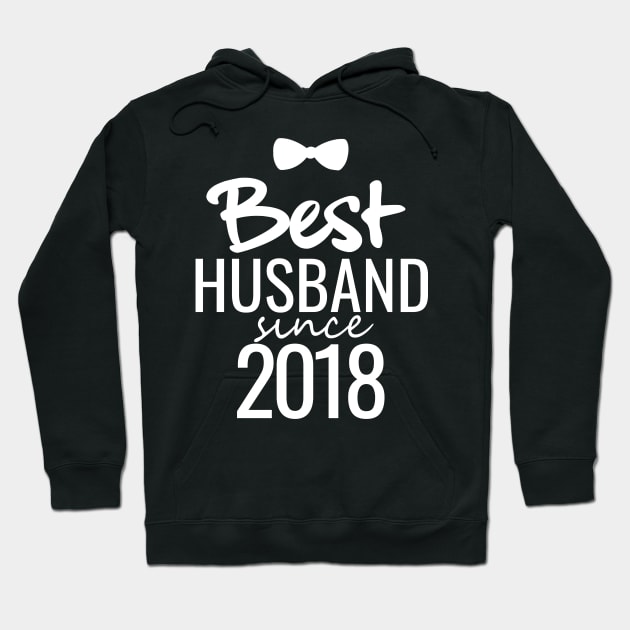 'Best Husband Since 2018' Sweet Wedding Anniversary Gift Hoodie by ourwackyhome